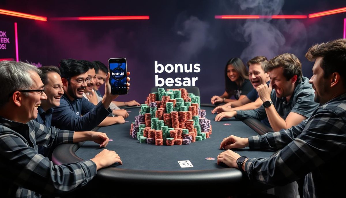 Poker online bonus besar